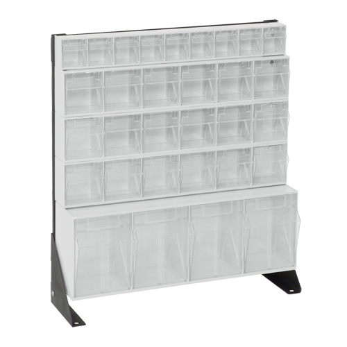 Support pour bacs basculants, 23-5/8" la x 8" p x 28" h, 31 tiroirs Waymarc Industries Inc