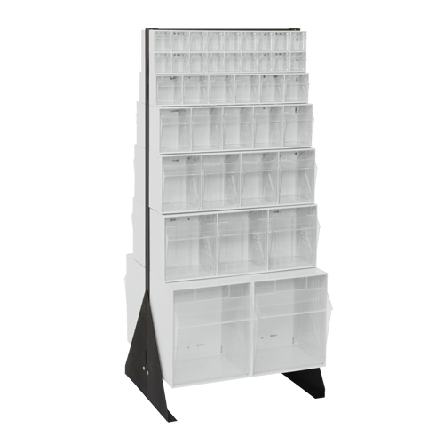 Support pour bacs basculants, 23-5/8" la x 16" p x 52" h, 76 tiroirs Waymarc Industries Inc