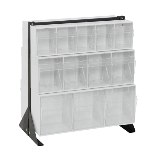 Support pour bacs basculants, 23-5/8" la x 16" p x 28" h, 24 tiroirs Waymarc Industries Inc
