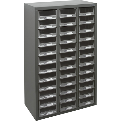 Casiers pour pi&egrave;ces KPC-100 , Acier galvanis&eacute;, 36 tiroirs, 23" x 11-2/5" x 36-9/10", Gris Waymarc Industries Inc