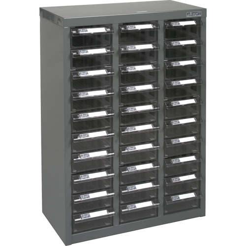 Casiers pour pi&egrave;ces KPC-700, Acier galvanis&eacute;, 30 tiroirs, 17-1/2" x 8-7/10" x 25-3/10", Gris Waymarc Industries Inc