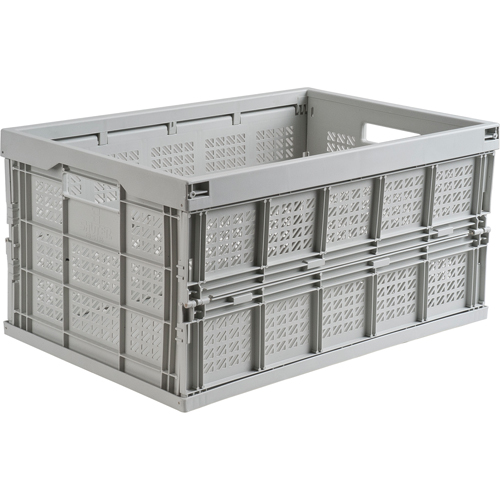 Collapsible Container, 21" L x 14" W x 10.5" H, Grey Waymarc Industries Inc