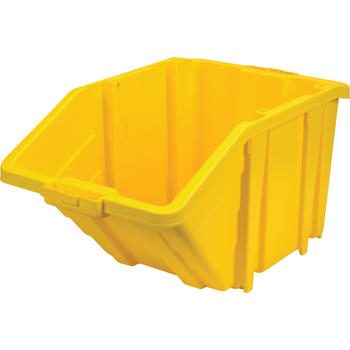 Bac g&eacute;ant en plastique, 15-1/2" la x 13" H x 25" p, Jaune, Capacit&eacute; 200 lb Waymarc Industries Inc