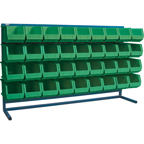 Rayonnage &agrave; persienne avec bacs, 36 bacs, 72" la x 15" p x 40" h Waymarc Industries Inc