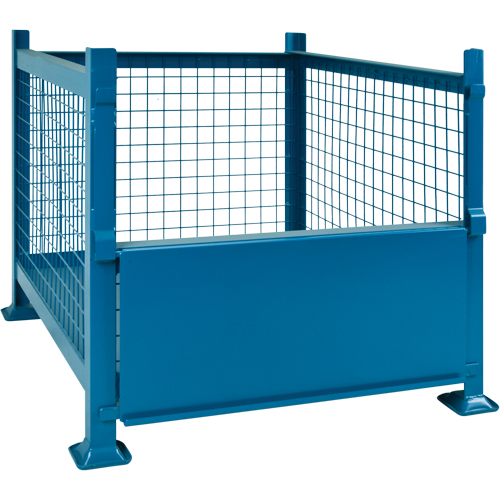 Bulk Stacking Containers, 40.5" W x 48.5" D x 30" H, 3000 lbs. Capacity Waymarc Industries Inc