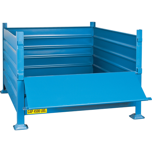 Bulk Stacking Containers, 30" H x 34.5" W x 40.5" D, 4500 lbs. Capacity Waymarc Industries Inc