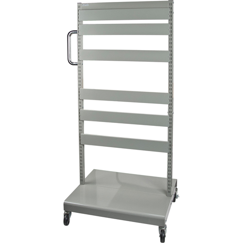 Mobile Tilt Bin Rack - Cart Only, Double-sided, 26-1/4" W x 22" D x 57-1/2" H Waymarc Industries Inc