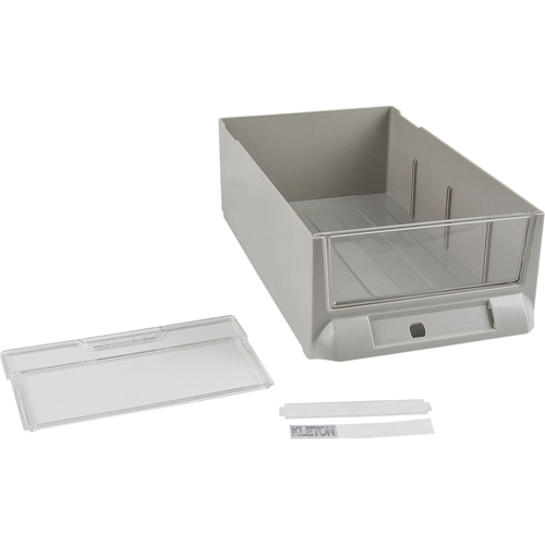 Tiroir de rechange pour armoires de pi&egrave;ces KPC-200, Plastique, 5-3/8" la x 9-13/16" p, 3-3/10" h, Gris Waymarc Industries Inc