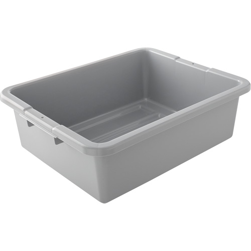 Undivided Bus/Utility Box, 7" H x 21.5" D x 17" L, Plastic, Grey Waymarc Industries Inc