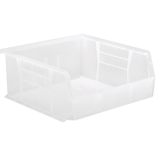 Bac transparent ultra empilable & suspendable, 11" la, 5" h x 10-7/8" p, Transparent Waymarc Industries Inc