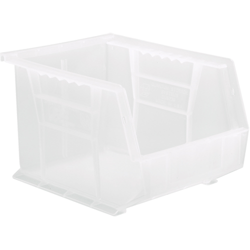 Clear-View Ultra Stack & Hang Bin, 8-1/4" W x 7" H x 10-3/4" D, Clear Waymarc Industries Inc