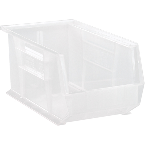 Clear-View Ultra Stack & Hang Bin, 8-1/4" W x 7" H x 14-3/4" D, Clear Waymarc Industries Inc