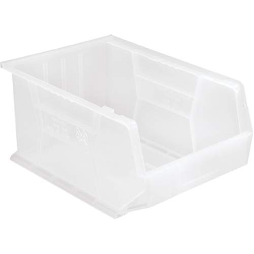 Clear-View Ultra Stack & Hang Bin, 11" W x 8" H x 16" D, Clear Waymarc Industries Inc