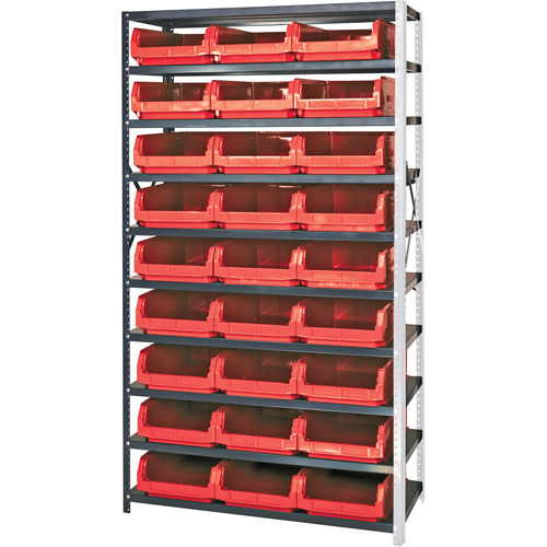 &eacute;l&eacute;ment de rayonnage avec bacs empilables, Acier, Bac Magnum, Capacit&eacute; 650 lb, 42" la x 76" h Waymarc Industries Inc