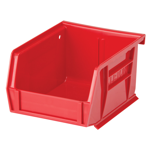 Stack & Hang Bin, 4-1/8" W x 3" H x 5-3/8" D, Red Waymarc Industries Inc