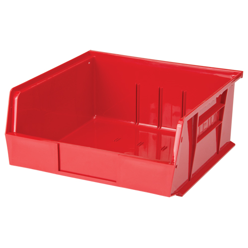 Stack & Hang Bin, 11" W x 5" H x 10-7/8" D, Red Waymarc Industries Inc