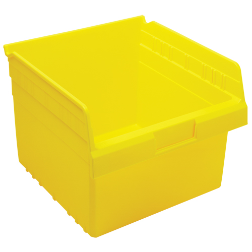 Store-Max Shelf Bins, 11-1/8" W x 8" H x 11-5/8" D, Yellow, 44 lbs. Capacity Waymarc Industries Inc