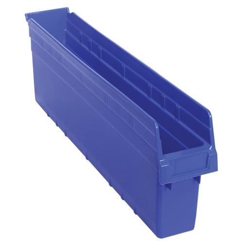 Bacs pour &eacute;tag&egrave;re Store-Max, 4-3/8" la x 8" H x 23-5/8" p, Bleu, Capacit&eacute; 68 lb Waymarc Industries Inc