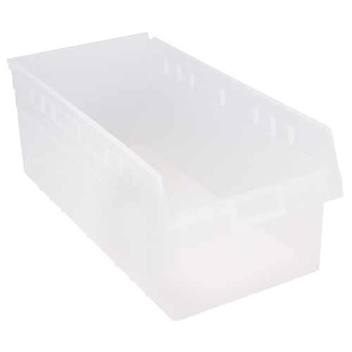 Bacs pour &eacute;tag&egrave;re Store-Max, 11-1/8" la x 8" H x 23-5/8" p, Transparent, Capacit&eacute; 68 lb Waymarc Industries Inc