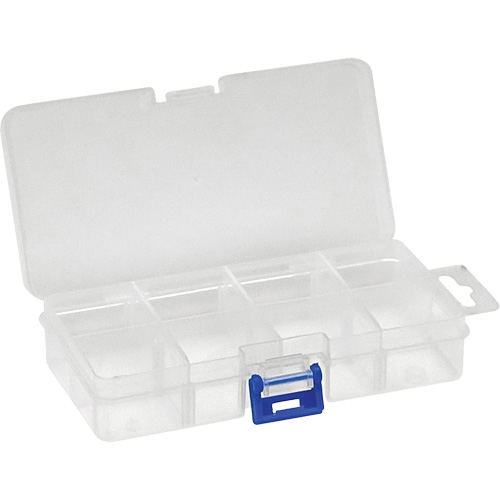 Boîte &agrave; compartiments en plastique, 2,75" la x 5,5" p x 1,25" h, 8 compartiments Waymarc Industries Inc