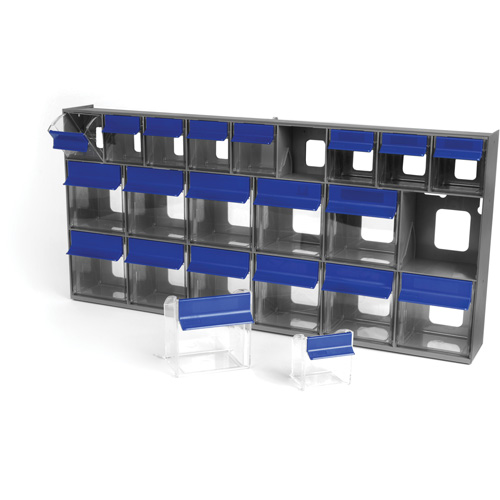 Tilt Bins Unit, 23-5/8" W x 3-5/8" D x 11-1/6" H, 21 Drawers Waymarc Industries Inc
