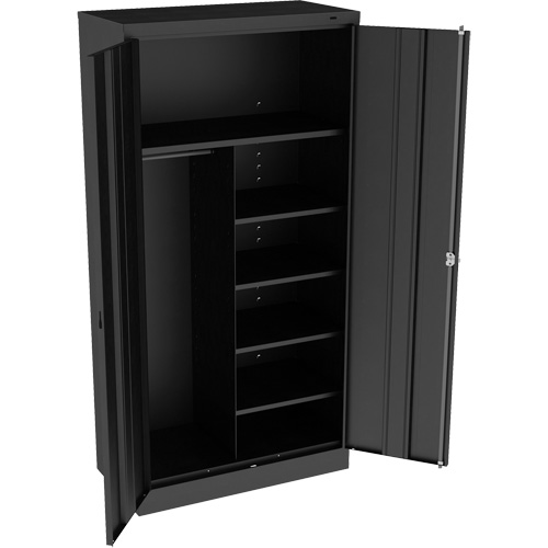 Armoire &agrave; combinaison, 36" la x 18" p x 72" h, Noir Waymarc Industries Inc