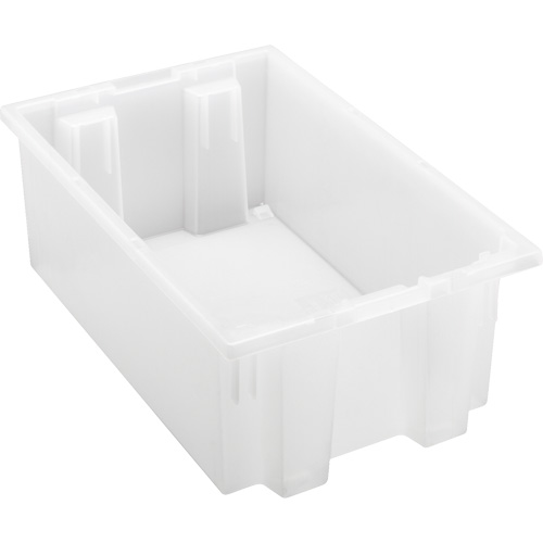 Contenant robuste Stack & Nest, 6" x 11" x 18", Transparent Waymarc Industries Inc