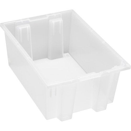 Contenant robuste Stack & Nest, 8" x 13,5" x 19,5", Transparent Waymarc Industries Inc