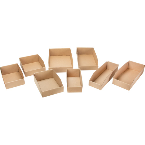 Deep Corrugated Parts Bins, 11-3/4" W x 17-1/4" D x 4-1/2" H, Beige Waymarc Industries Inc
