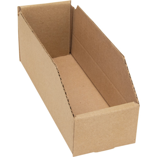 Deep Corrugated Parts Bins, 3-3/4" W x 11-1/4" D x 4-1/2" H, Beige Waymarc Industries Inc