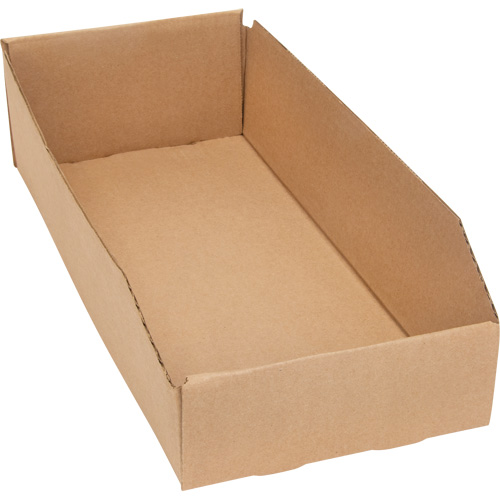 Boîtes profondes en carton ondul&eacute;, 7-3/4" la x 17-1/4" p x 4-1/2" h, Beige Waymarc Industries Inc