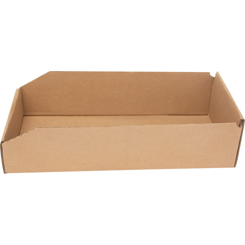 Boîtes profondes en carton ondul&eacute;, 7-3/4" la x 17-1/4" p x 4-1/2" h, Beige Waymarc Industries Inc
