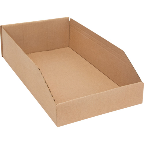 Deep Corrugated Parts Bins, 9-3/4" W x 17-1/4" D x 4-1/2" H, Beige Waymarc Industries Inc