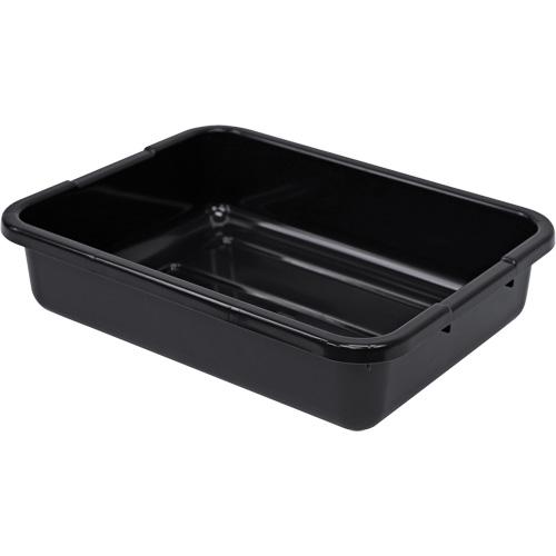 Bac d'entreposage tout usage &agrave; fond rainur&eacute;, 5" ha x 15" p x 21" lo, Plastique, Noir Waymarc Industries Inc