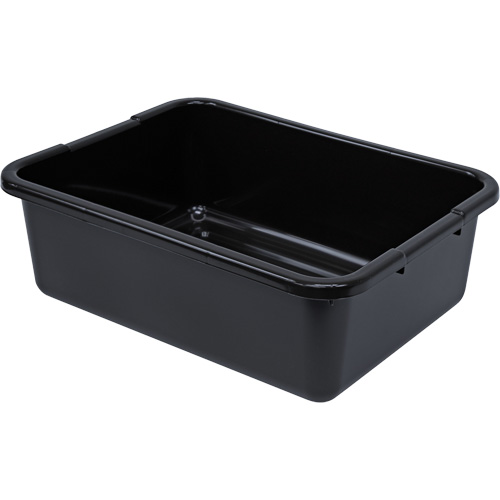 Bac d'entreposage tout usage &agrave; fond rainur&eacute;, 7" ha x 15" p x 21" lo, Plastique, Noir Waymarc Industries Inc