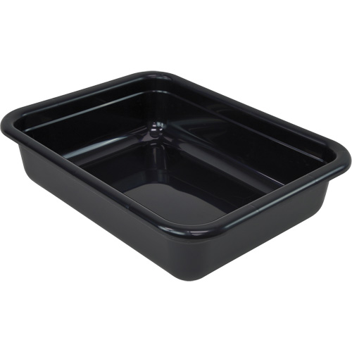 Bac d'entreposage tout usage &agrave; fond plat, 5" ha x 17" p x 22" lo, Plastique, Noir Waymarc Industries Inc