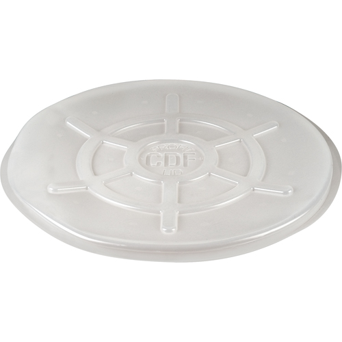 Couvercles protecteurs pour barils, Dessus ferm&eacute;, Convient aux 55 gal. US (45 gal. imp.), Transparent Waymarc Industries Inc