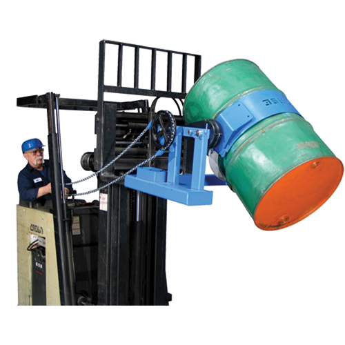 Leveurs de barils pour chariot &eacute;l&eacute;vateur, Baril de 55 gal. US (45 gal. imp.), Capacit&eacute; 2000 lb/907 kg Waymarc Industries Inc