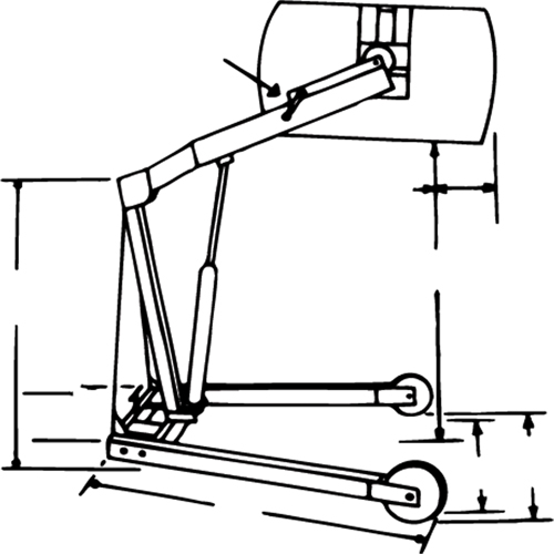 Manipulateurs de barils Hydra-Lift, Capacit&eacute; 55 gal. US (45 gal. imp.) Waymarc Industries Inc