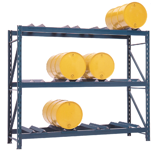 Drum Storage Racks, 12 Drums, 112" W x 36" D x 96" H Waymarc Industries Inc