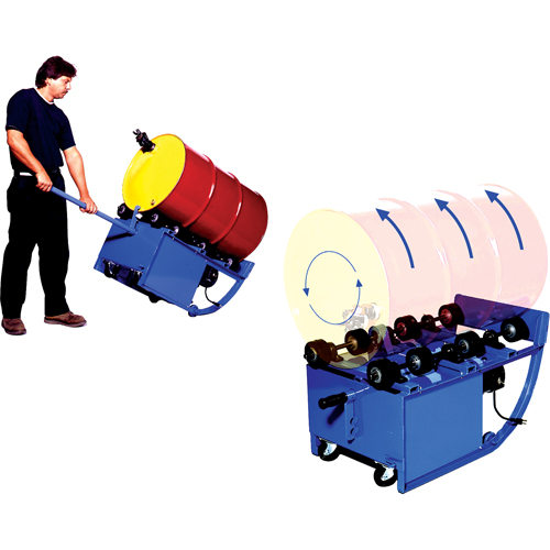 Portable Rotators, 55 US gal. (45 Imperial Gal.) Capacity, Fixed Speed, 0.5 HP Waymarc Industries Inc