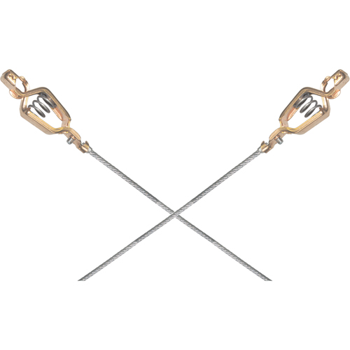Light-Duty Bonding & Grounding Wire Assemblies - Two Alligator Clips Waymarc Industries Inc