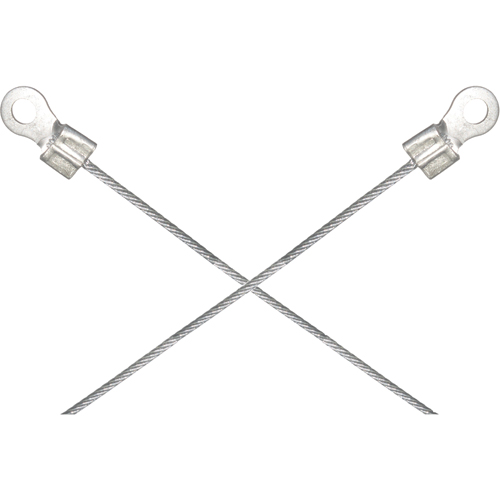 Light-Duty Bonding & Grounding Wire Assemblies - Two 1/4" Terminal Connectors Waymarc Industries Inc