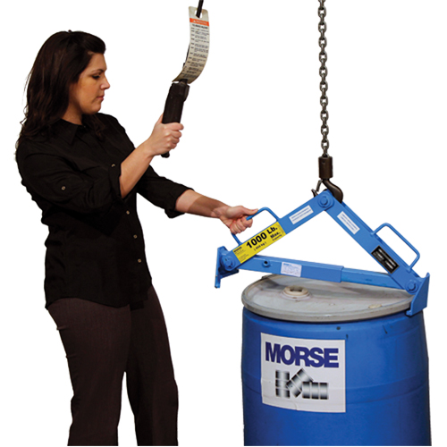 Drum Lifter, 30 - 85 US Gal. (25 - 70 Imperial Gal.), 1000 lbs./454 kg. Cap. Waymarc Industries Inc