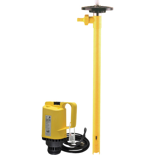 Pompes &agrave; tambour &eacute;lectriques, Polypropyl&egrave;ne, 45 gal./min Waymarc Industries Inc