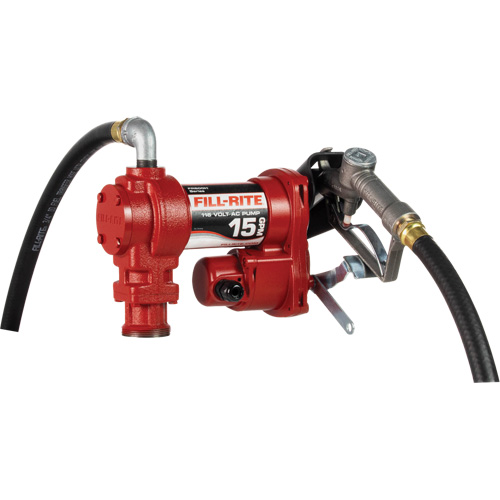 AC Utility Rotary Vane Pumps with Nozzle, 115 V, 15 GPM Waymarc Industries Inc