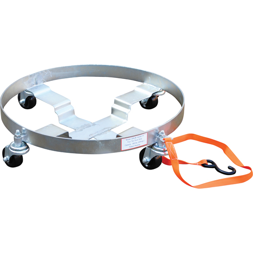 Multi-Tier Drum Dollies, Steel, 900 lbs. Capacity, 23-1/2" Diameter, Rubber Casters Waymarc Industries Inc