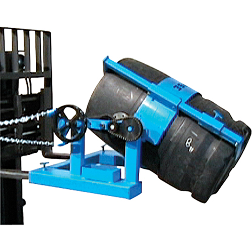Fork Mounted Drum Lifter, 55 US gal. (45 Imperial Gal.) Drum Size, 1500 lbs./680 kg. Cap. Waymarc Industries Inc