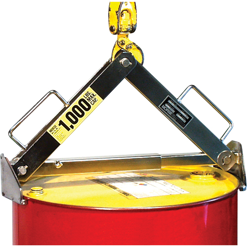 Drum Lifter, 30 - 85 US Gal. (25 - 70 Imperial Gal.), 1000 lbs./454 kg. Cap. Waymarc Industries Inc