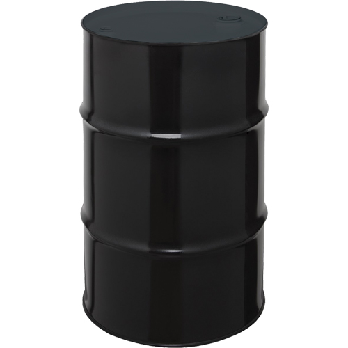 Steel Drums, 55 US gal (45 imp. gal.), Unlined, Black, Closed Top, 1A1/X1.8/300, 20 Gauge Waymarc Industries Inc